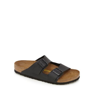 Black 'Arizona' slip-on sandals